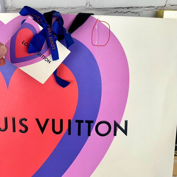 USING FOR CRAFTS NOW Louis Vuitton Xtra Large RARE Shopping Bag with gift note - Picture 3 of 15